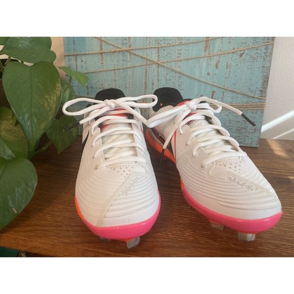 Nike Lunar Hyperdiamond 3 Pro Orange Softball Cleats (CD0110-104) Women's Sz 5.5 - Picture 2 of 8